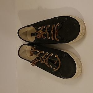 Sperry Top Sider Womend Navy Blue Canvas Boat Shoe Size 7.5 Med